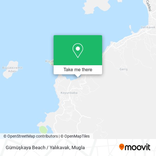 Gümüşkaya Beach / Yalıkavak map
