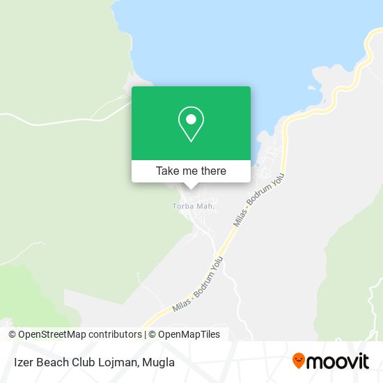 Izer Beach Club Lojman map