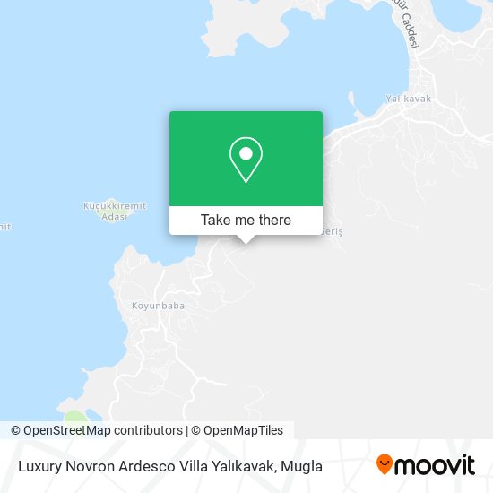 Luxury Novron Ardesco Villa Yalıkavak map