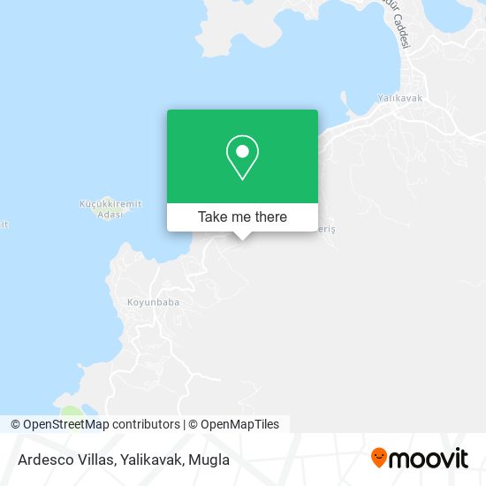 Ardesco Villas, Yalikavak map