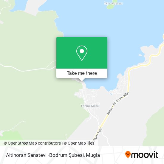 Altinoran Sanatevi -Bodrum Şubesi map