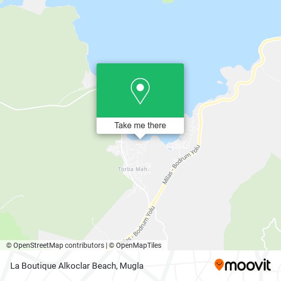 La Boutique Alkoclar Beach map