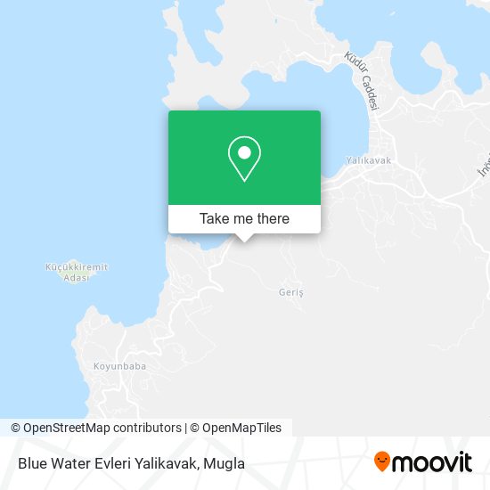 Blue Water Evleri Yalikavak map