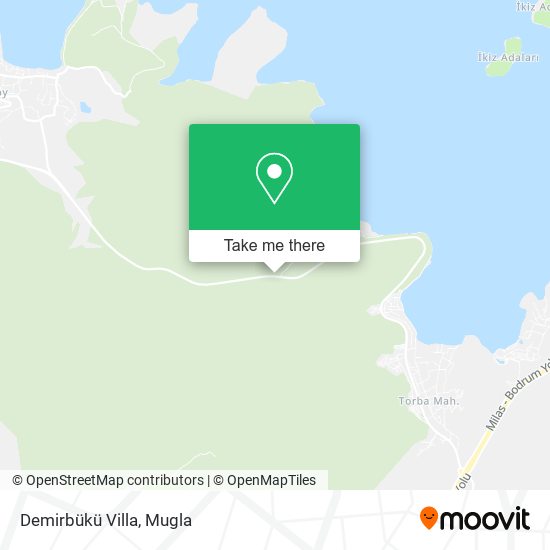 Demirbükü Villa map