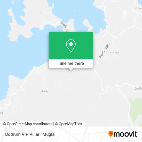 Bodrum VIP Villari map