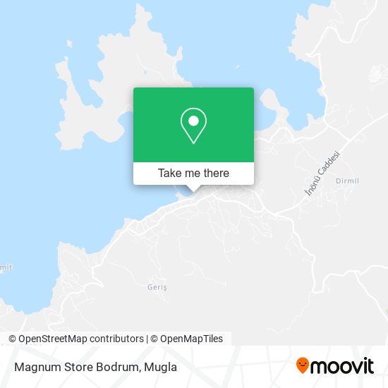 Magnum Store Bodrum map