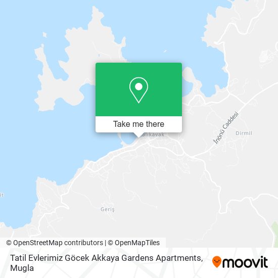 Tatil Evlerimiz Göcek Akkaya Gardens Apartments map