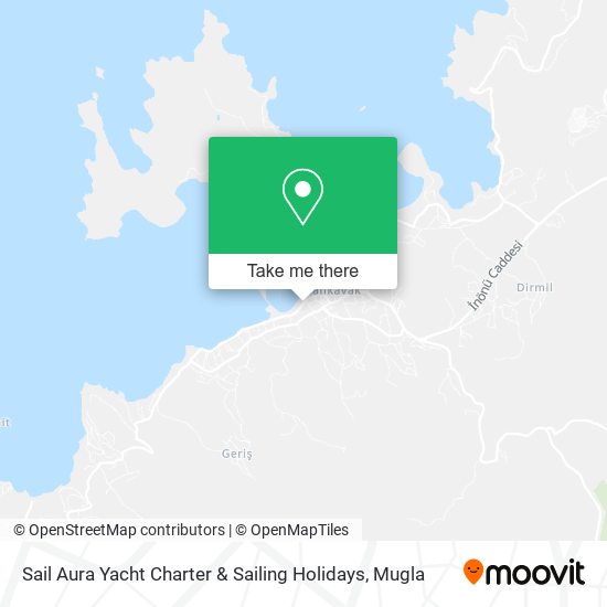 Sail Aura Yacht Charter & Sailing Holidays map