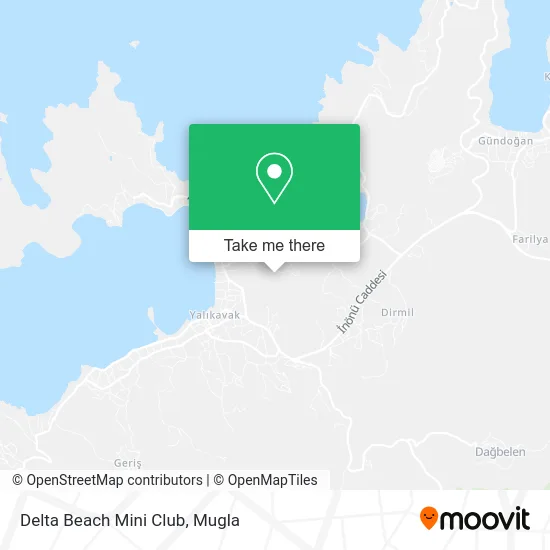 Delta Beach Mini Club map