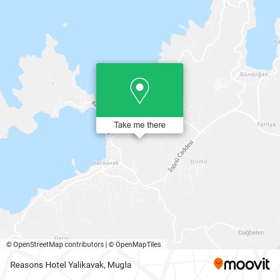 Reasons Hotel Yalikavak map