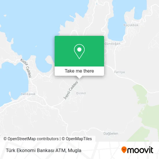 Türk Ekonomi Bankası ATM map