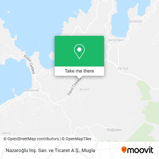 Nazaroğlu İnş. San. ve Ticaret A.Ş. map