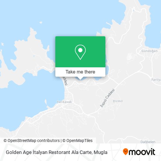 Golden Age İtalyan Restorant Ala Carte map