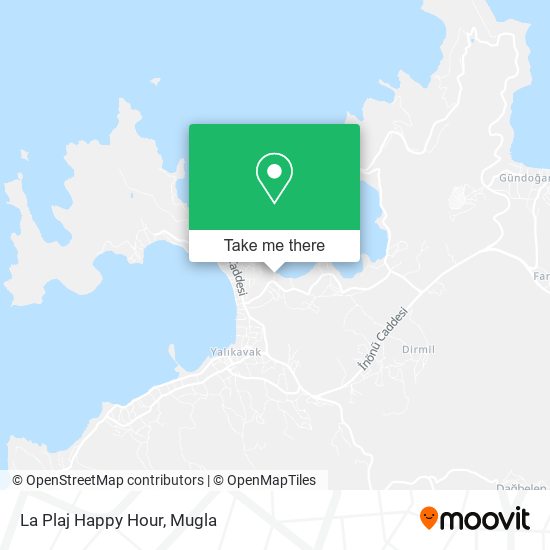 La Plaj Happy Hour map