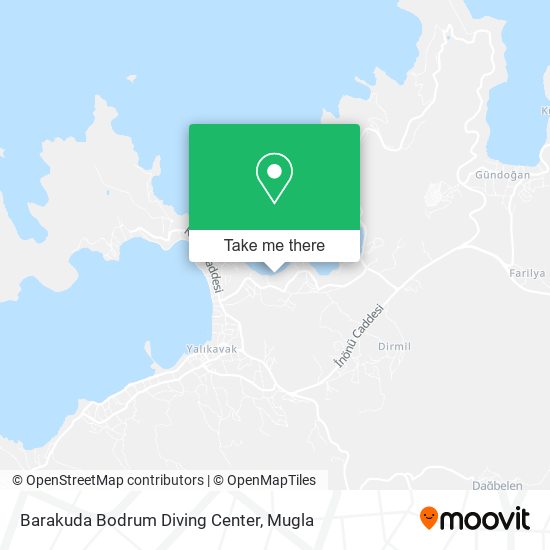 Barakuda Bodrum Diving Center map