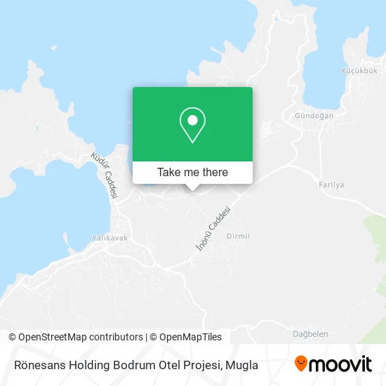 Rönesans Holding Bodrum Otel Projesi map