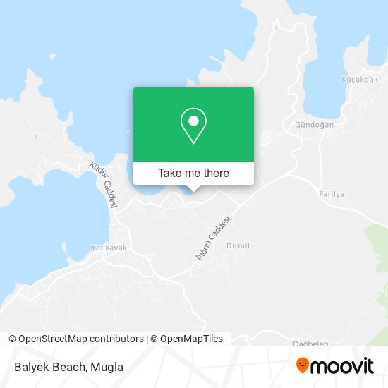 Balyek Beach map