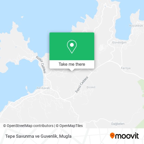 Tepe Savunma ve Guvenlik map