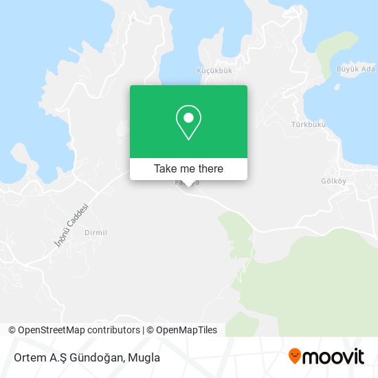 Ortem A.Ş Gündoğan map