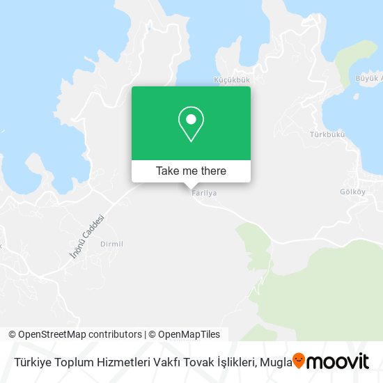 Türkiye Toplum Hizmetleri Vakfı Tovak İşlikleri map