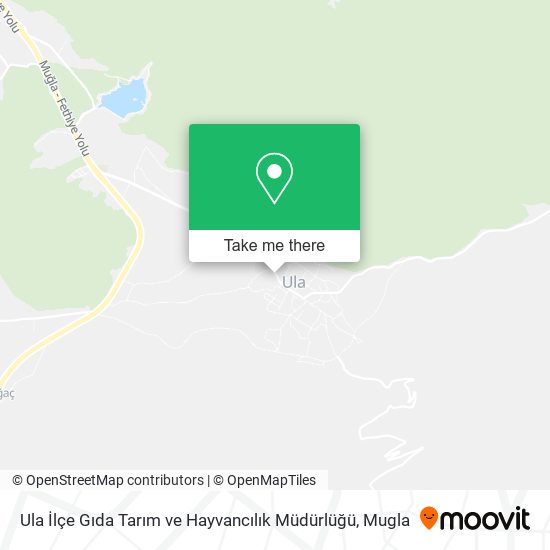 Ula İlçe Gıda Tarım ve Hayvancılık Müdürlüğü map
