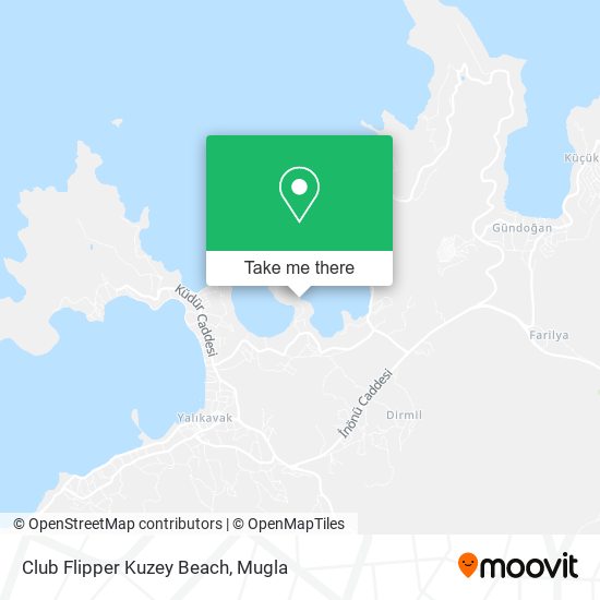 Club Flipper Kuzey Beach map