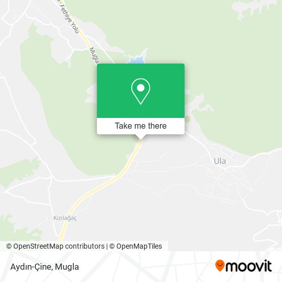 Aydın-Çine map