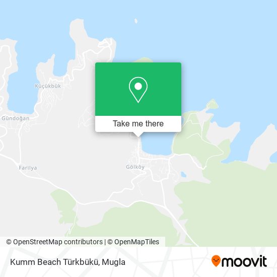Kumm Beach Türkbükü map