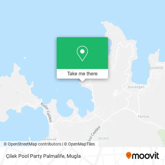 Çilek Pool Party Palmalife map