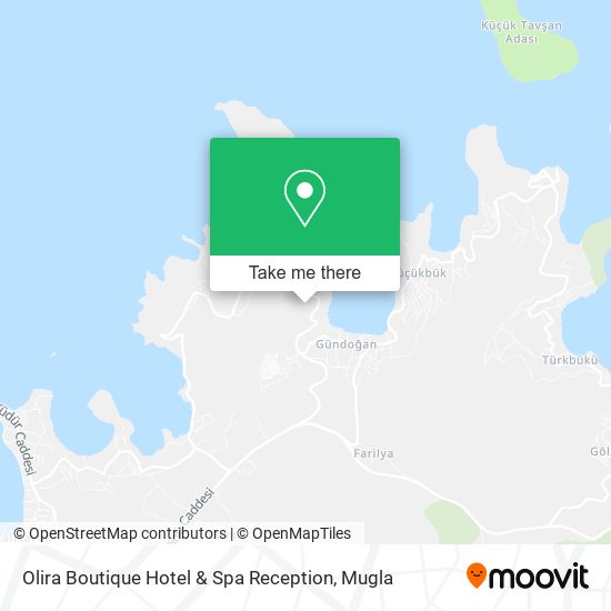 Olira Boutique Hotel & Spa Reception map