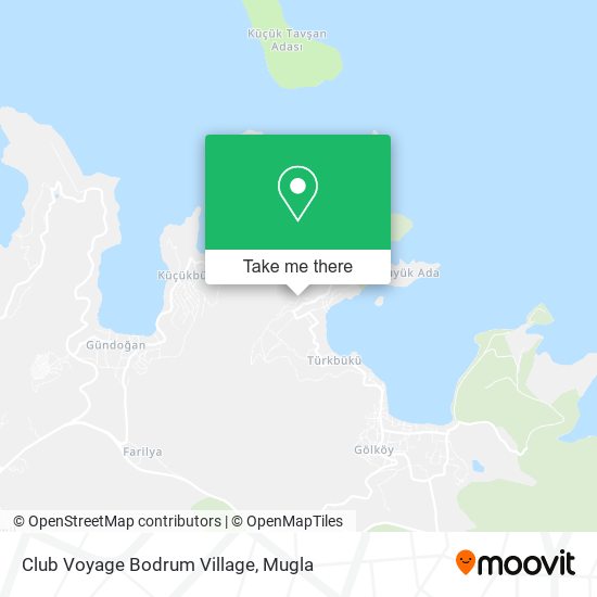 Club Voyage Bodrum Village map