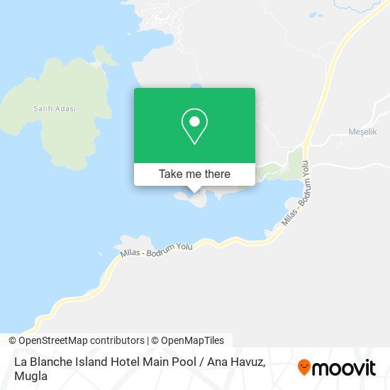 La Blanche Island Hotel Main Pool / Ana Havuz map