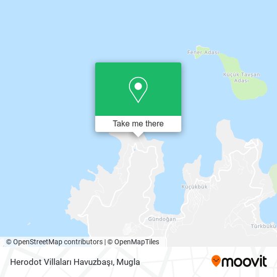 Herodot Villaları Havuzbaşı map