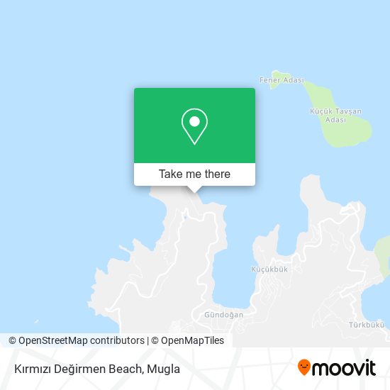 Kırmızı Değirmen Beach map