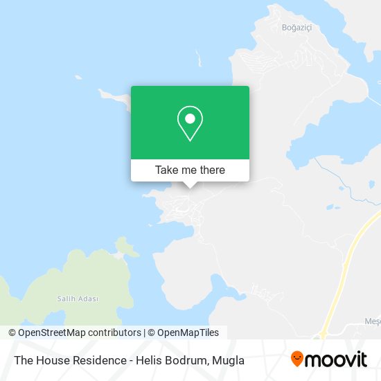 The House Residence - Helis Bodrum map