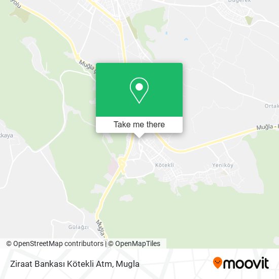Ziraat Bankası Kötekli Atm map