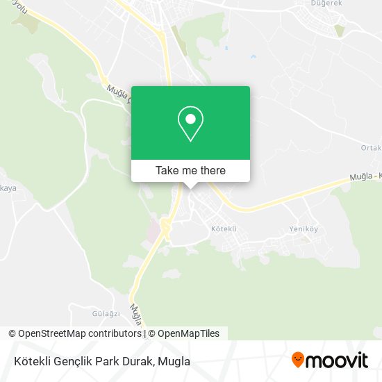 Kötekli Gençlik Park Durak map