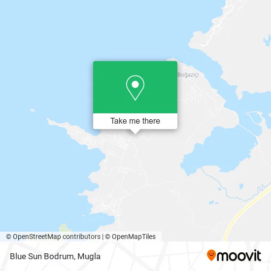 Blue Sun Bodrum map