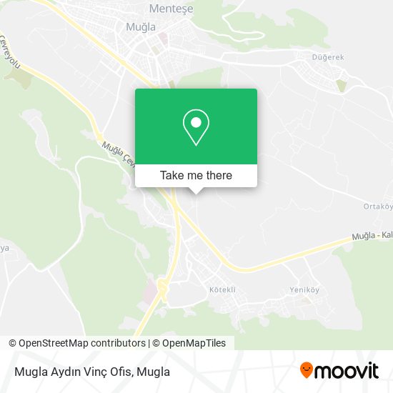 Mugla Aydın Vinç Ofis map