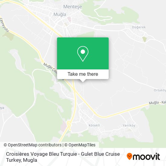 Croisières Voyage Bleu Turquie - Gulet Blue Cruise Turkey map