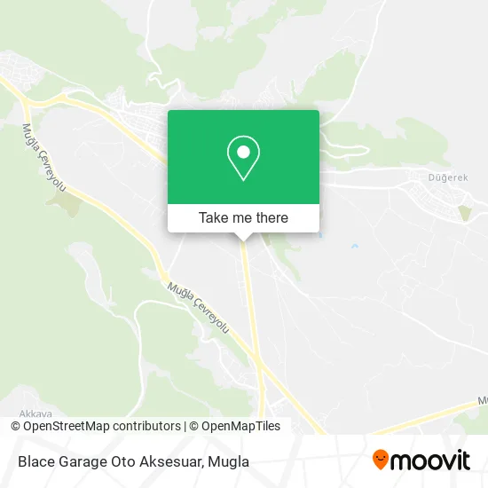 Blace Garage Oto Aksesuar map