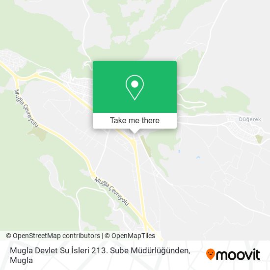 Mugla Devlet Su İsleri 213. Sube Müdürlüğünden map
