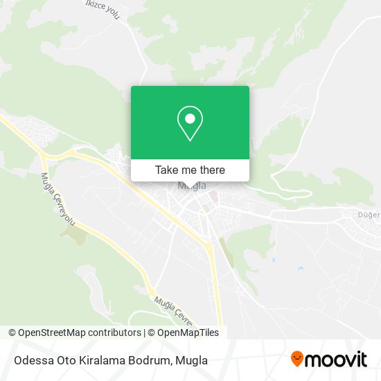 Odessa Oto Kiralama Bodrum map