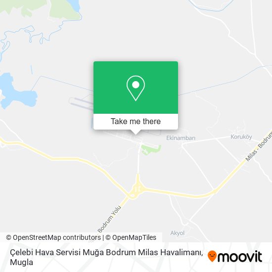 Çelebi Hava Servisi Muğa Bodrum Milas Havalimanı map