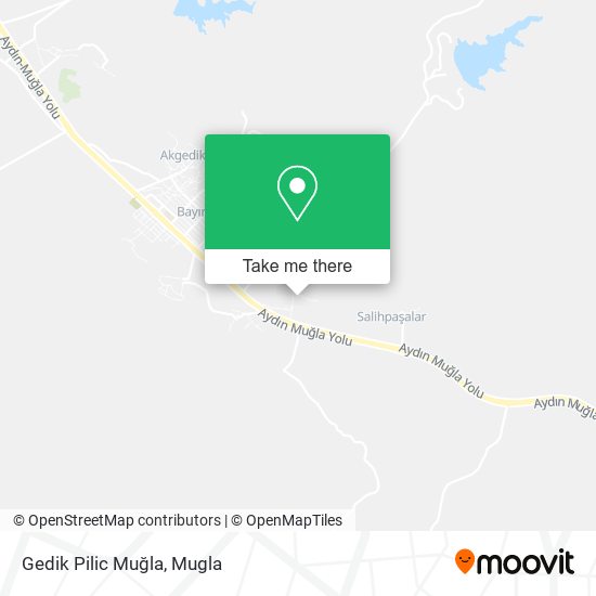 Gedik Pilic Muğla map