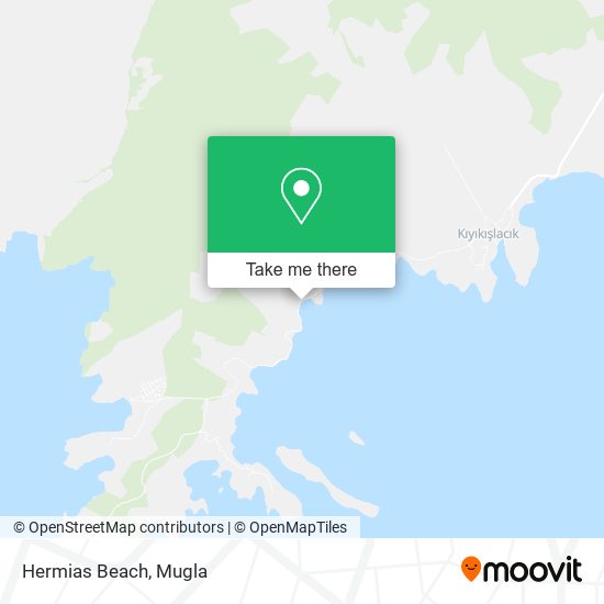 Hermias Beach map