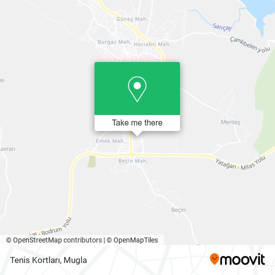 Tenis Kortları map