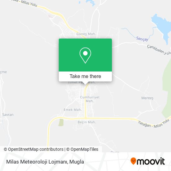 Milas Meteoroloji Lojmanı map