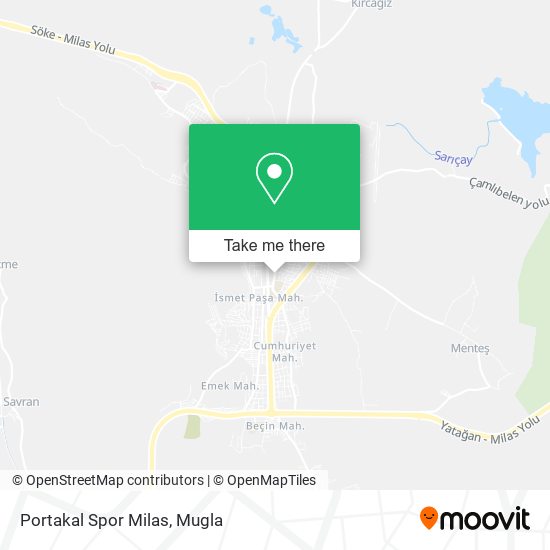 Portakal Spor Milas map