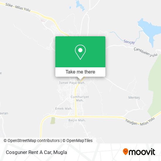 Cosguner Rent A Car map